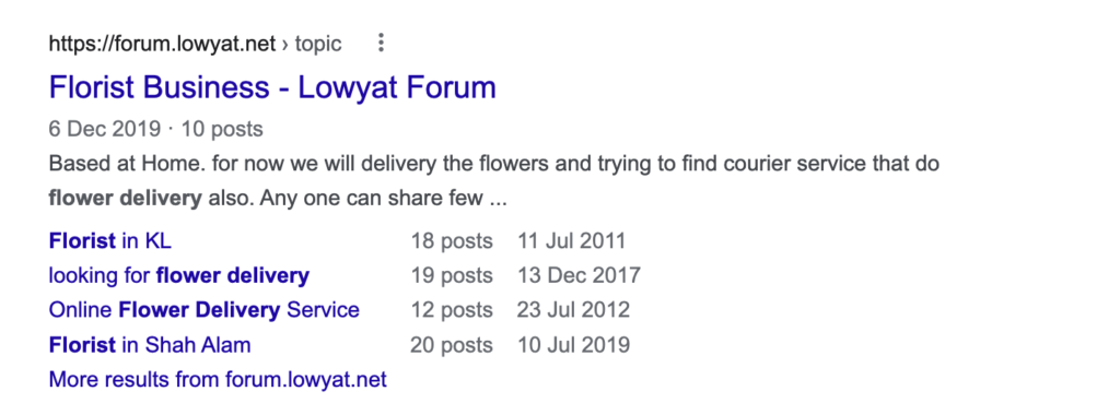 google forum screenshot
