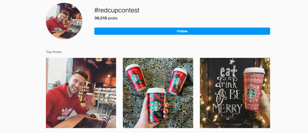 starbucks instagram screenshot