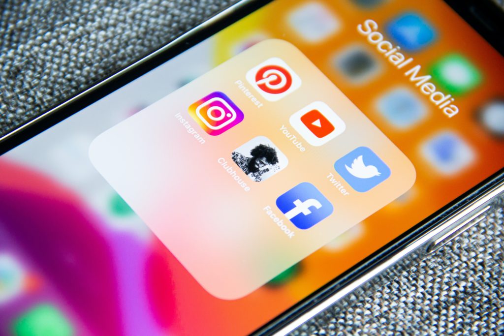 Social Media Icon on Phone